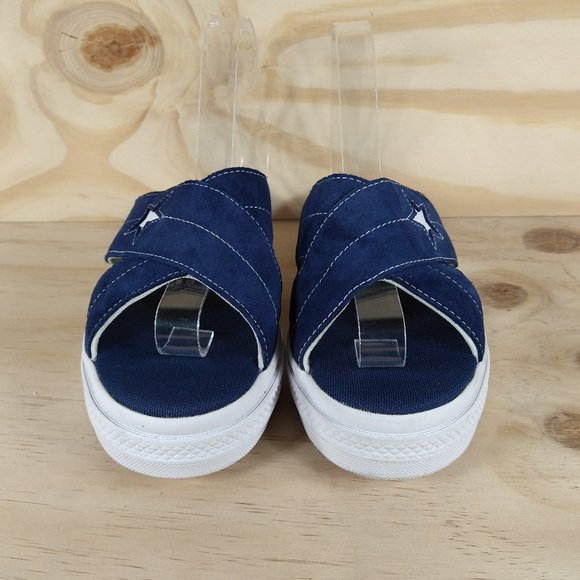 Converse One Star -Slip Navy - Sandals - Blue/Black - Women's - 8.5 - Picture 2 of 9